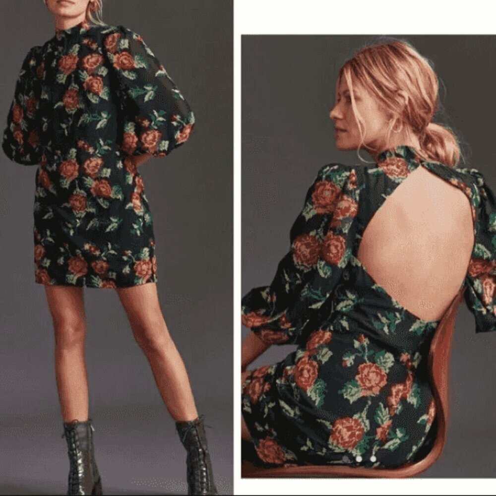 Anthropologie Eva Franco Mini‎ Dress floral size 2